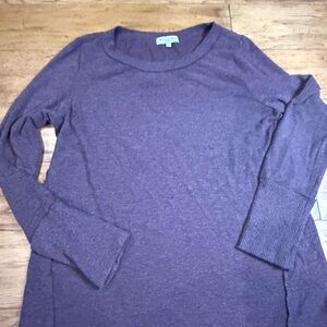 Michael stars Purple Long Sleeve Sweater size large